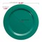 Solid Green Holiday Round Disposable Plastic Dinnerware Value Set (120 Guests)